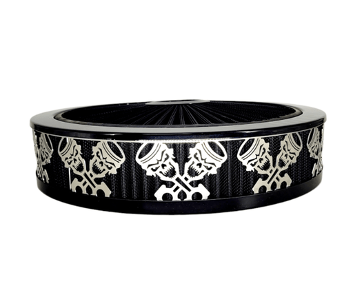 Blingz Beauty Bandz Black Air Filter Assembly , Skullz and Rods GMS