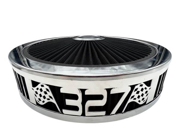 Blingz Beauty Bandz Black and Chrome Air Filter Assembly , 327 GMS