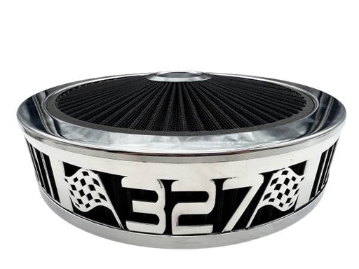 Blingz Beauty Bandz Black and Chrome Air Filter Assembly , 327 GMS