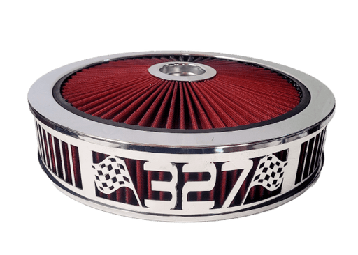 Blingz Beauty Bandz Red and Chrome Air Filter Assembly , 327 GMS