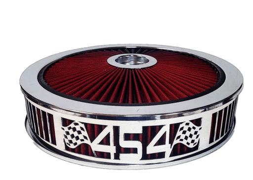 Blingz Beauty Bandz Red and Chrome Air Filter Assembly , 454 GMS