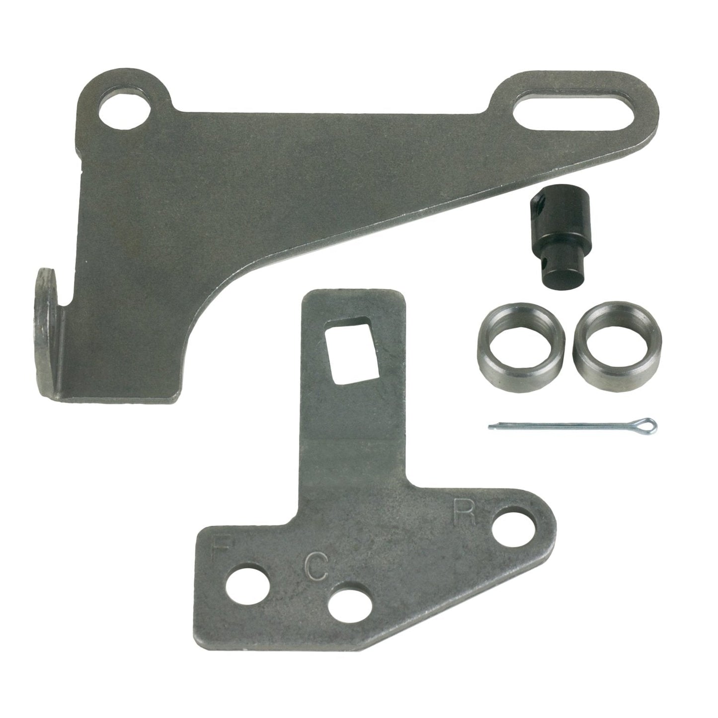 B&M Cable Bracket & Shift Lever Kit - GM 4L60E through 4L85E - Front Cable Exit B&M Autoparts