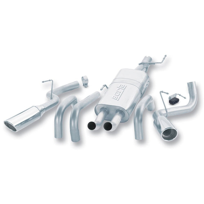 Borla 04-05 Dodge Ram 1500 ST/SLT / 05 Laramie/Hemi Split Side Exit/Oval Tip SS CatBack Exhaust 140068 DODGE RAM