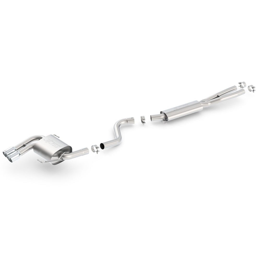 Borla 08-12 BMW 328i Sdm E90 2.0L RWD Dual Left Rear Exit Touring Cat-Back Exhaust 140505 BMW