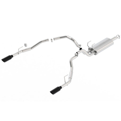 Borla 09-17 Dodge Ram 1500 5.7L V8 3in to Dual 2.5in Single Round Rolled Angle-Cut S-type Exhaust 140308BC DODGE RAM
