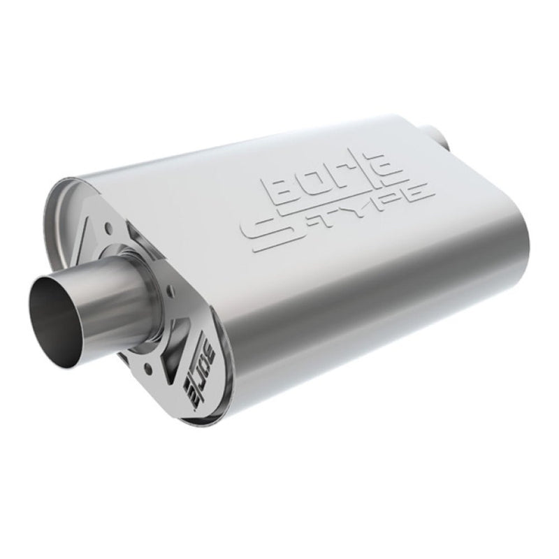 Borla 11-15 Chevy Camaro Stainless Steel Oval S-Type 2.5in Inlet/Outlet Crate Exhaust Muffler 400944 CAT-BACK Exhaust