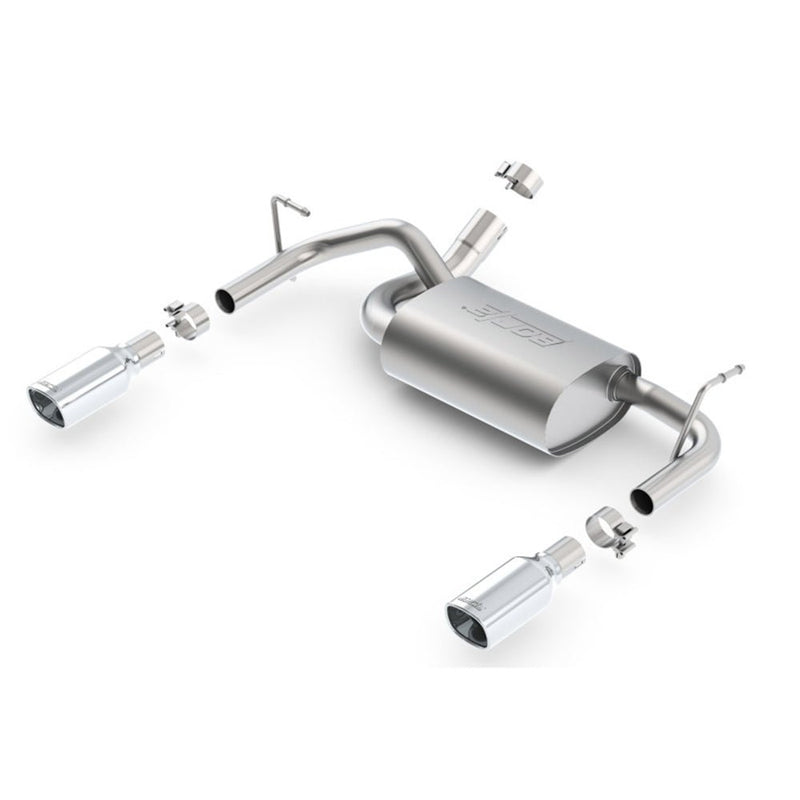 Borla 12-16 Jeep Wrangler 3.6L AT/MT 4WD Single Split Rr Exit Touring Exhaust (rear section only) 11834 JEEP WRANGLER
