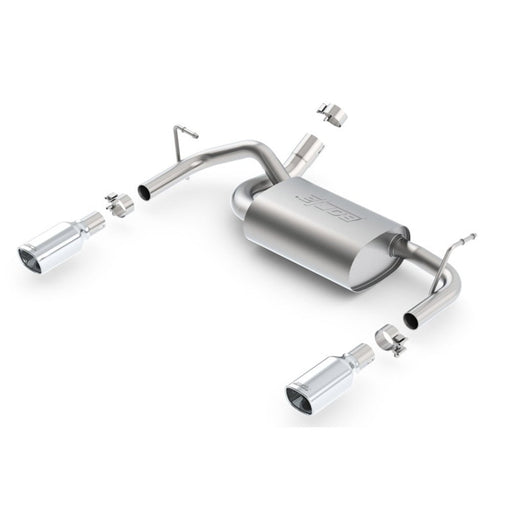 Borla 12-16 Jeep Wrangler 3.6L AT/MT 4WD Single Split Rr Exit Touring Exhaust (rear section only) 11834 JEEP WRANGLER