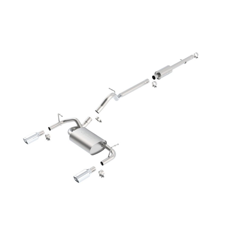 Borla 12-16 Jeep Wrangler JK 3.6L AT/MT 4Wheel 4dr Truck Single Split Rear Exit Catback Exhaust 140459 JEEP WRANGLER