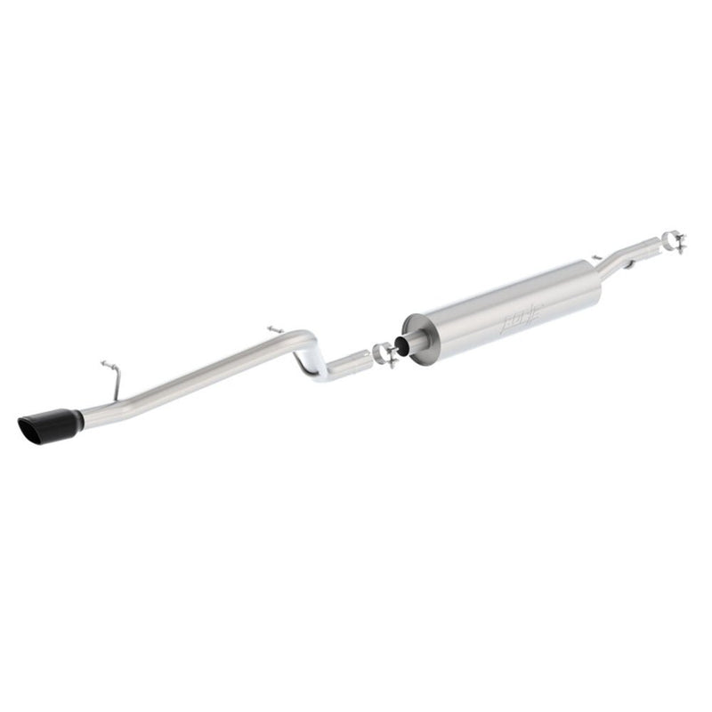 Borla 12-16 Jeep Wrangler V6 4WD Dirt Sport Cat-Back 2.5in Single Square Rolled Angle Cut Rear 140479BC JEEP WRANGLER