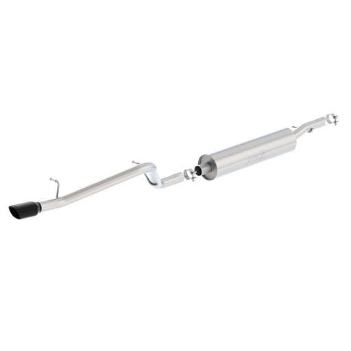 Borla 12-16 Jeep Wrangler V6 4WD Dirt Sport Cat-Back 2.5in Single Square Rolled Angle Cut Rear 140479BC JEEP WRANGLER