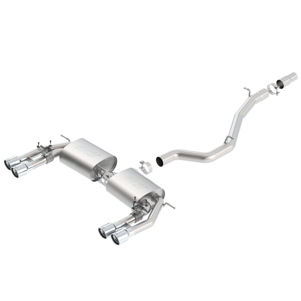 Borla 13-15 Audi S3 S-Type Dual Round Rolled Catback Exhaust 140631 BORLA EXHAUST