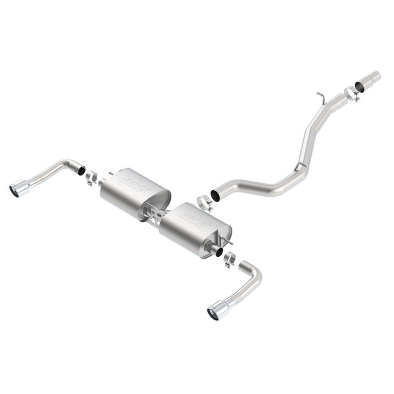 Borla 14-16 Audi A3 Quattro 2.0L Turbo AT/MT RWD 4DR S-Type Cat-Back Exhaust Single Split Rear Exit 140682 CAT-BACK