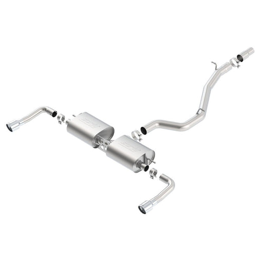 Borla 14-16 Audi A3 Quattro 2.0L Turbo AT/MT RWD 4DR S-Type Cat-Back Exhaust Single Split Rear Exit 140682 CAT-BACK