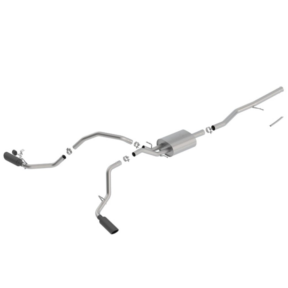 Borla 14-18 Chevrolet Silverado 1500 5.3L V8 AT/MT 4DR CC ATAK Catback Exhaust w/Black Chrome Tips 140549BC SILVERADO