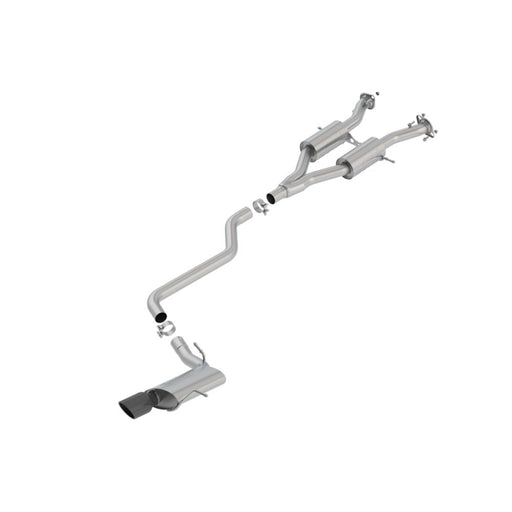 Borla 14-18 Jeep Grand Cherokee 3.6L V6 AWD AT 4DR 2.50in S-TYPE Cat-Back Exhaust Black Chrome Tip 140748BC CAT-BACK