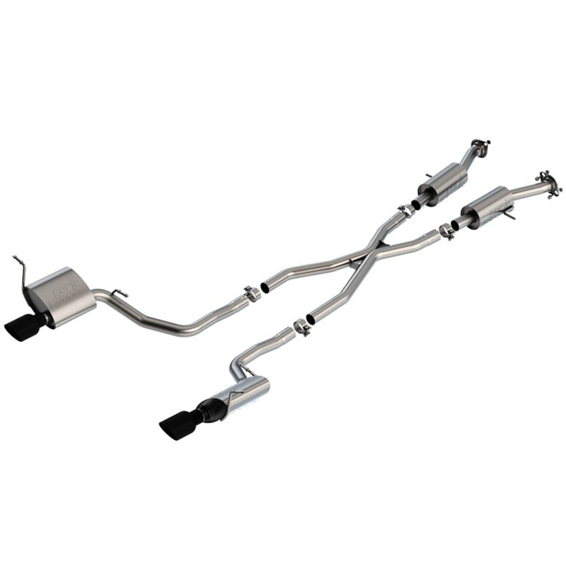 Borla 14-20 Jeep Grand Cherokee 3.6L V6 2/4WD 2.25in S-Type Cat-back - Black Chrome 140835BC CAT-BACK
