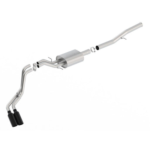 Borla 14+ Chevy Silverad1500 EC STD/CC Short 143.5in WB ATAK Cat-Back Exhaust w/ Black Chrome Tip 140577BC CAT-BACK