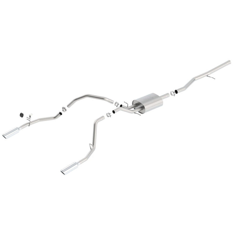 Borla 14 Silv/Sierra 1500 5.3L AT/MT Crew Cab STD Bed ATAK Cat-Back Exhaust 140540 CAT-BACK