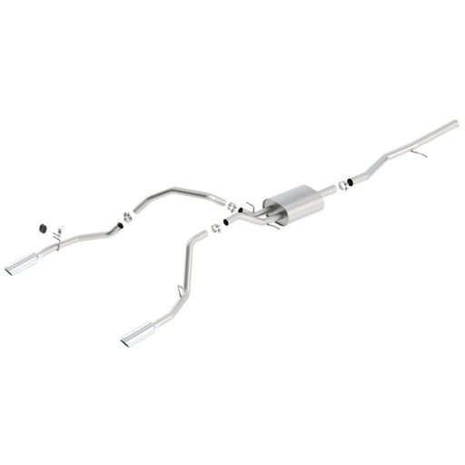 Borla 14 Silv/Sierra 1500 5.3L AT/MT Crew Cab STD Bed ATAK Cat-Back Exhaust 140540 CAT-BACK