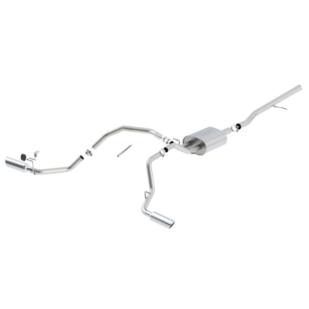 Borla 14 Silv/Sierra C/B Exh Touring 1500 5.3L V8 AT/MT 2&4WD Ext Cab (78.7) Crew Cab(69.3) 143.5 WB 140544 BORLA EXHAUST