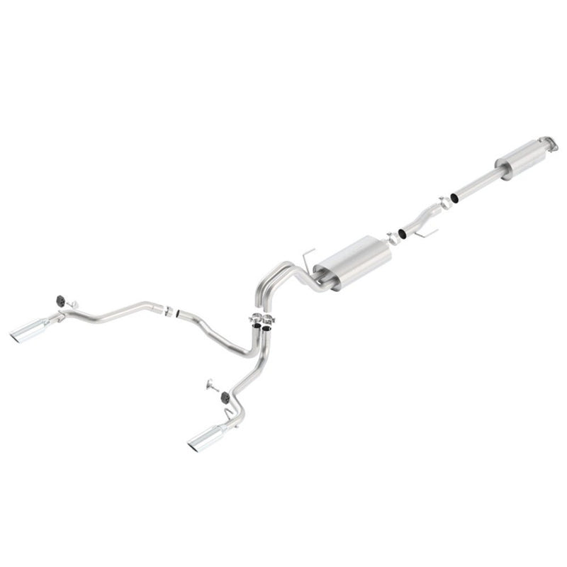 Borla 15-16 Ford F-150 2.7L/3.5L V6 / 5.0L V8 Ext. Cab Std. Bed CB Exh Touring Single Split Rear Ext 140614 CAT-BACK
