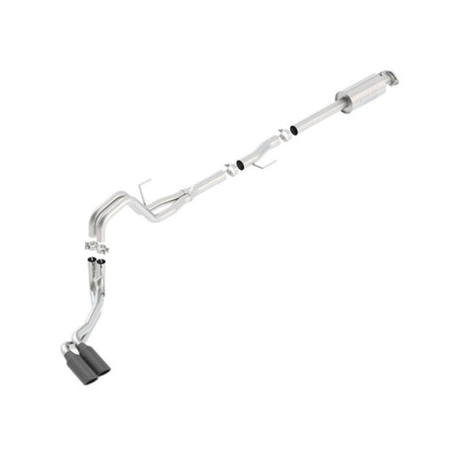 Borla 15-16 Ford F-150 3.5L EcoBoost Ext. Cab Std. Bed Black Chrome CB Exhaust ATAK Truck Side Exit 140619BC CAT-BACK