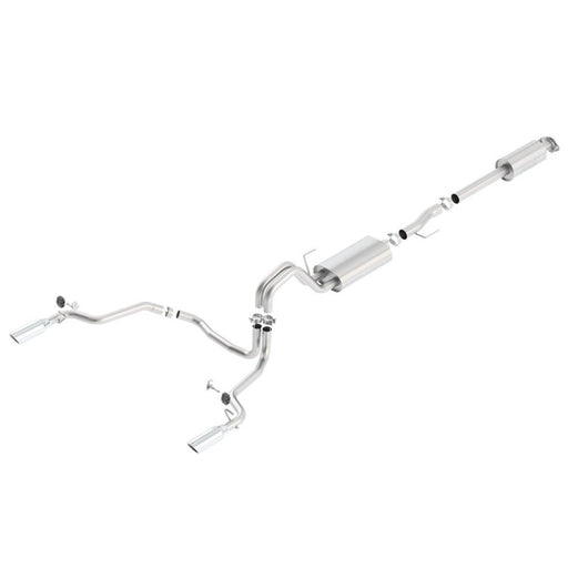 Borla 15-16 Ford F-150 3.5L EcoBoost Ext. Cab Std. Bed Catback Exhaust S-Type Single Split Rear Exit 140615 CAT-BACK