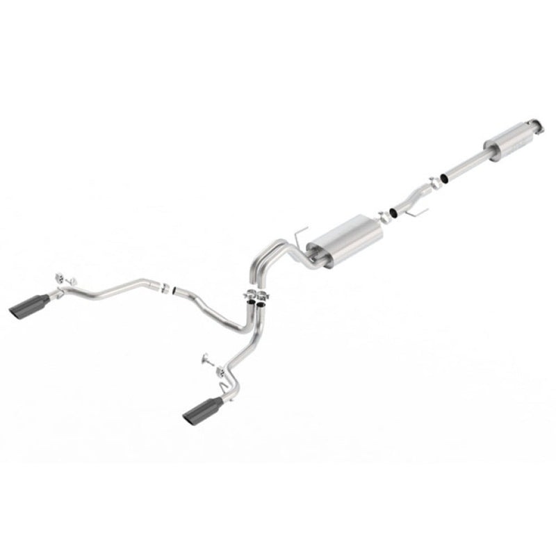 Borla 15-17 Ford F-150 2.7L/ 3.5L EcoBoost/ 5.0L V8 Rear Exit S-Type Catback Exhaust Black Chrome 140615BC CAT-BACK Exhaust
