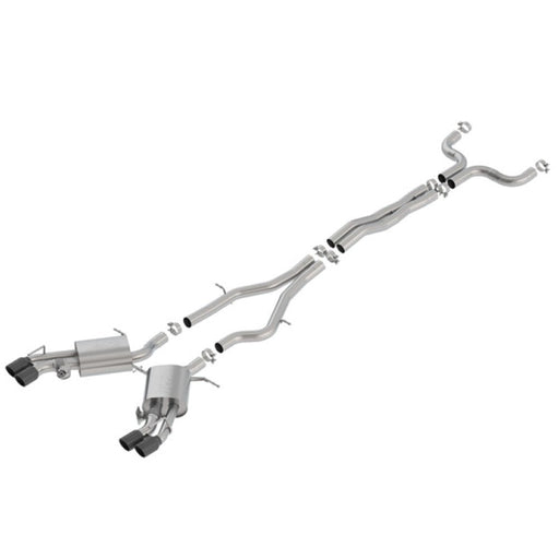 Borla 16-18 Cadillac CTS-V 6.2L V8 2.75in Diameter S Type Catback Exhaust w/ Valves Black Chrome Tip 140754BC - DSP PERFORMANCE MOTORSPORTS