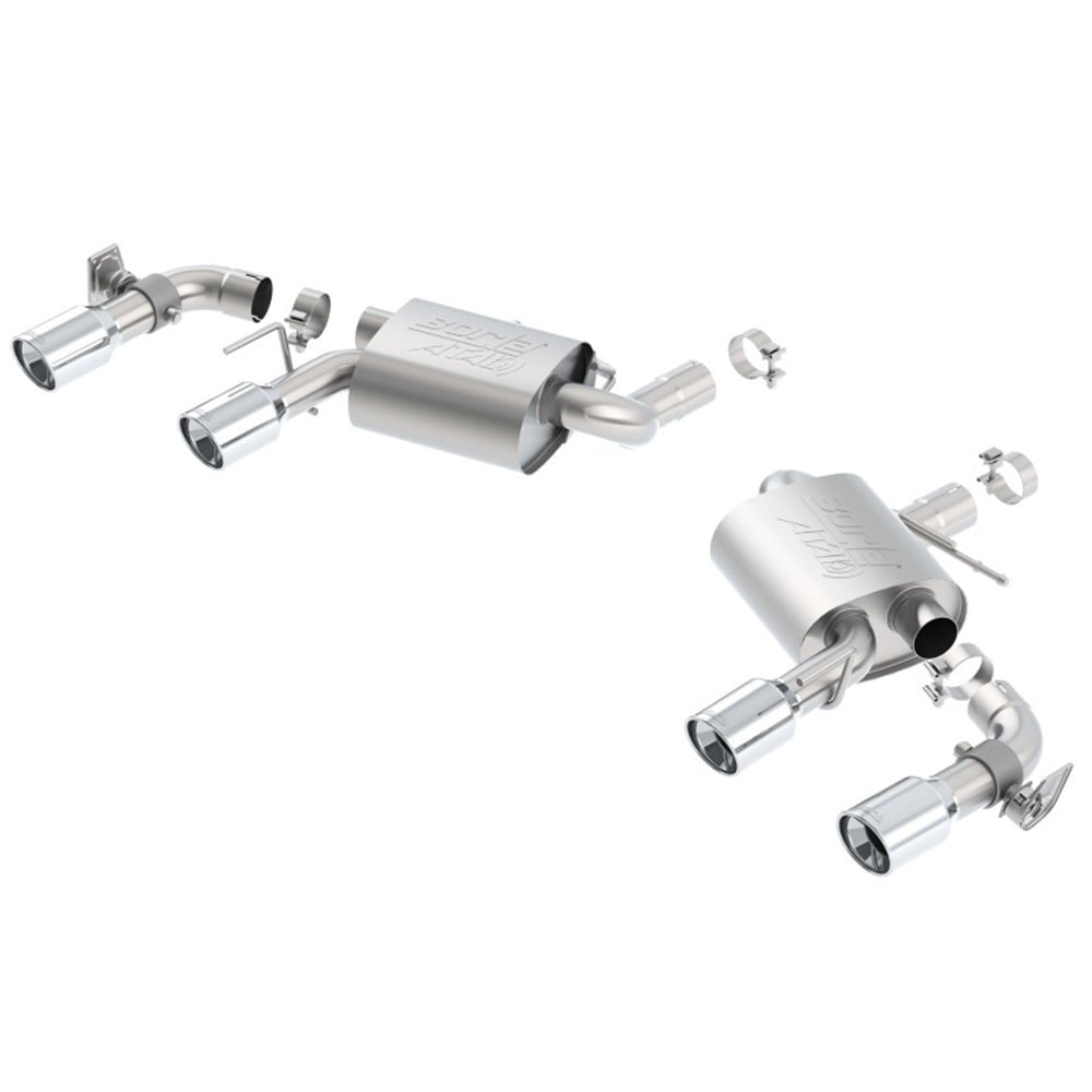 Borla 16 Chevy Camaro SS 6.2L w/ Dual NPP Atak Quad RD RL Tips Dual Exit Rear Section Exhaust 11925 CAT-BACK