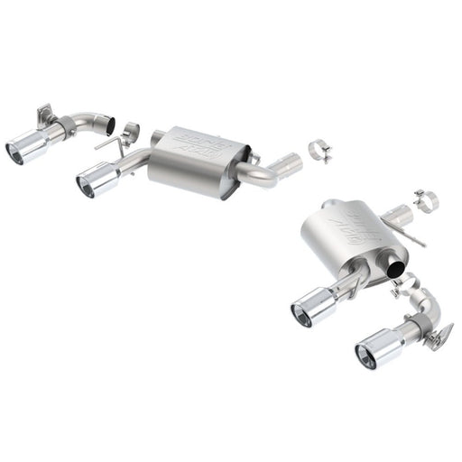 Borla 16 Chevy Camaro SS 6.2L w/ Dual NPP Atak Quad RD RL Tips Dual Exit Rear Section Exhaust 11925 CAT-BACK