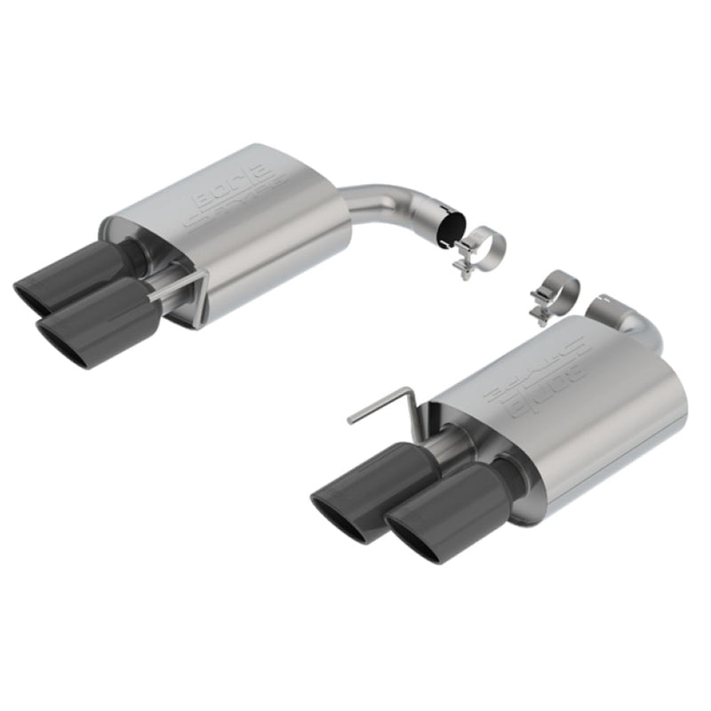 Borla 18-19 Ford Mustang GT 5.0L 2.5in S-Type Exhaust w/o Valves (Rear Section Only) - Black Chrome 11953BC MUSTANG