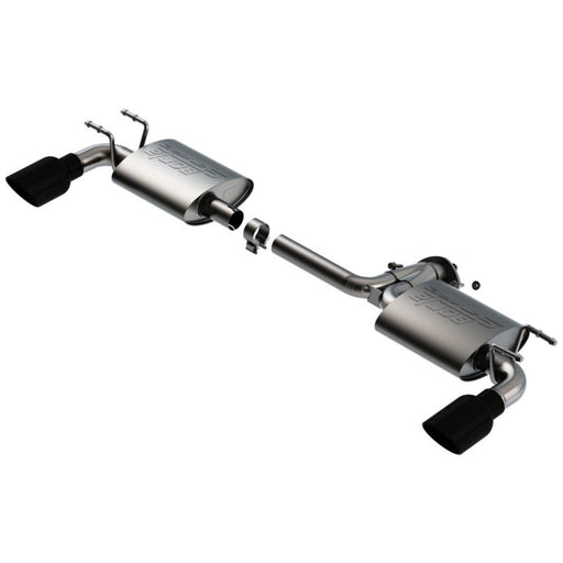 Borla 19-21 Mazda 3 Hatchback 2.0/2.5L NA S-Type Axle-back Black Chrome Tips 11970BC - DSP PERFORMANCE MOTORSPORTS