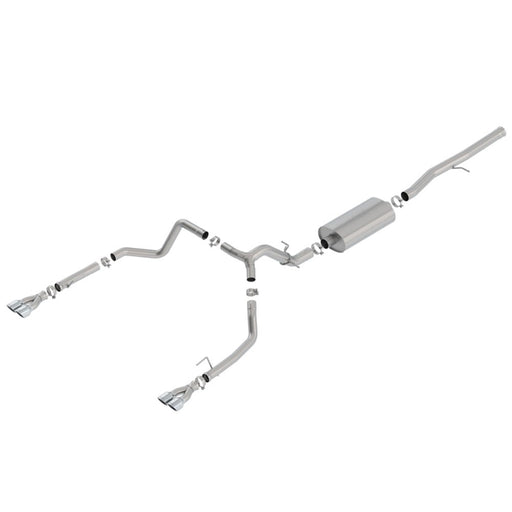 Borla 19 Chevrolet Silverado/GMC Sierra 1500 6.2L SS Touring Catback Exhaust - Square Chrome Tips 140782 - DSP PERFORMANCE MOTORSPORTS