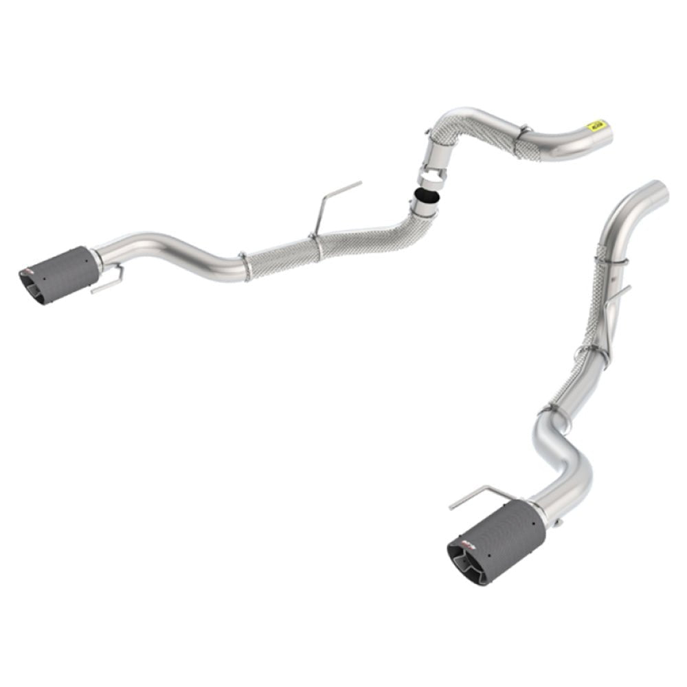 Borla 2017 Ford Raptor 3.5L AT RWD CC Short Bed/EC Standard Bed 3in Tailpipe Assembly w/ CF Tips 60640CFBA CAT-BACK