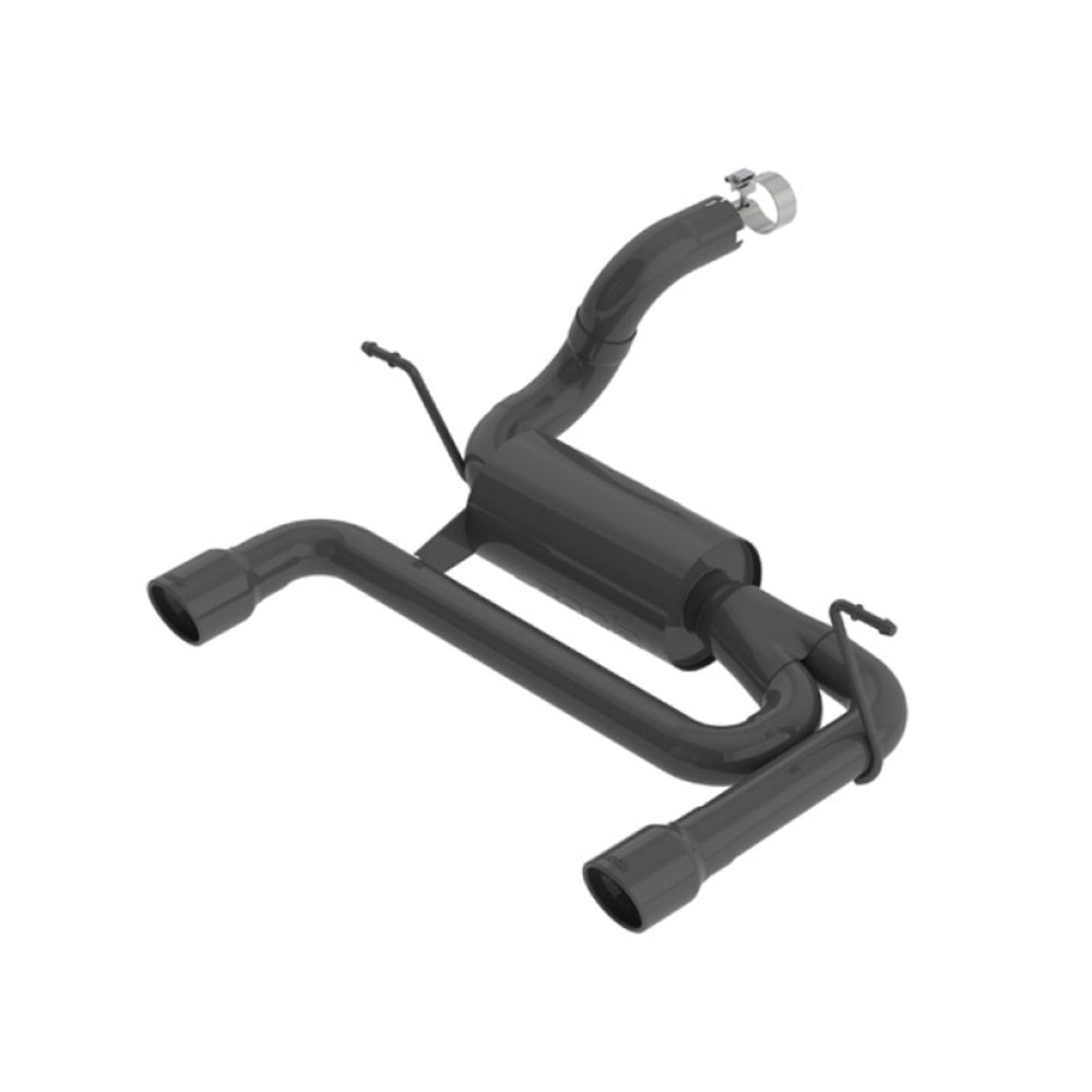 Borla 2018 Jeep Wrangler JL/JLU 3.6L 2DR/4DR S-Type SS Axle Back Black Coated Exhaust w/3.5in Tips 11956CB JEEP WRANGLER