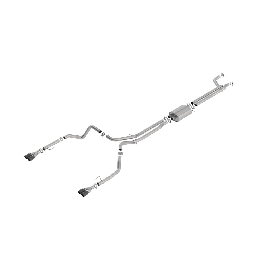 Borla 2019 Chevrolet Silverado 1500 6.2 w/ 147in WB 2.75in S-Type Catback Exhaust -Black Chrome Tips 140779BC SILVERADO