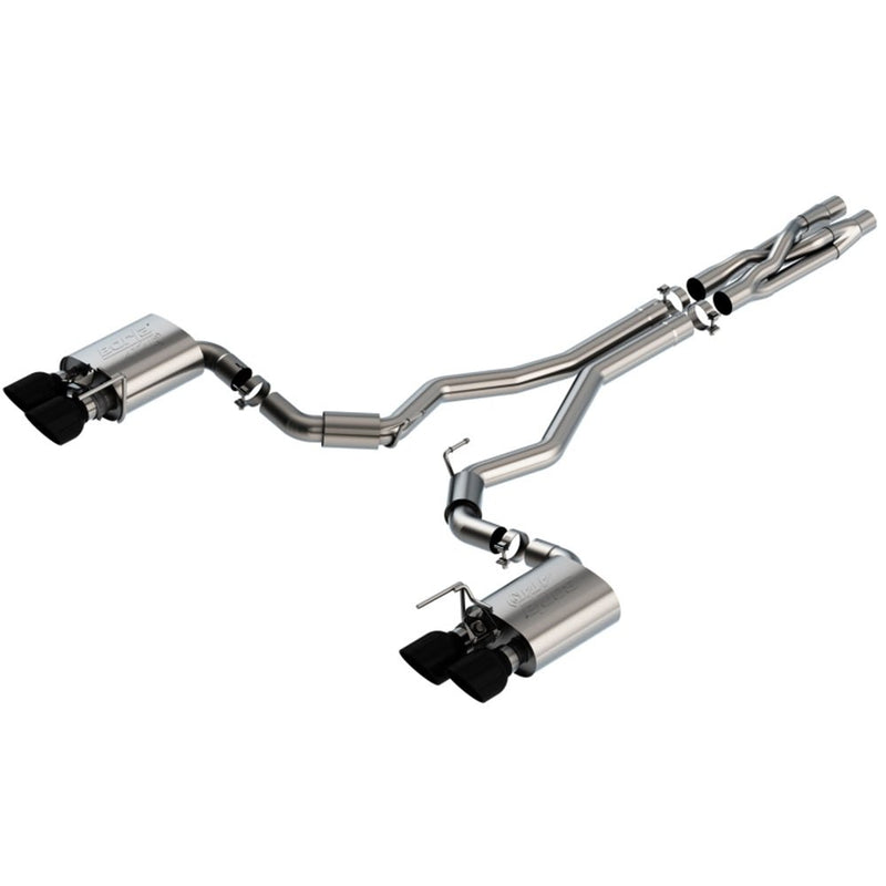Borla 2020 Ford GT500 5.2L AT 3in ATAK CatBack Exhaust w/ Black Chrome Tips 140837BC - DSP PERFORMANCE MOTORSPORTS