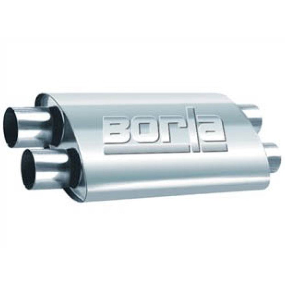 Borla 2.50in Dual In/Out 19in x 9.5in x 4in PRO-XS Muffler 400286 BORLA EXHAUST