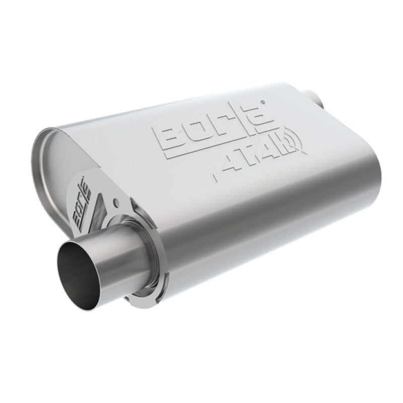 Borla CrateMuffler LS3 ATAK 2.5in Offset/Offset 14inx4.35inx9in Muffler 400947 - DSP PERFORMANCE MOTORSPORTS