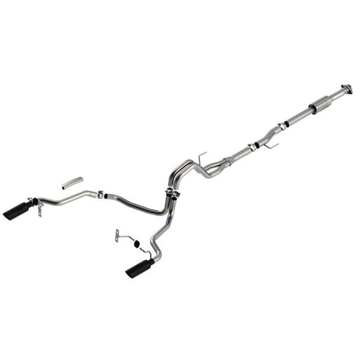 Borla F-150 2021 2.7L/3.5L 4dr CC SB EC STB Lari/King R/Plinum/LTD 3/2.25 SRE CB AK BLK CHR Tips 140864BC CAT-BACK
