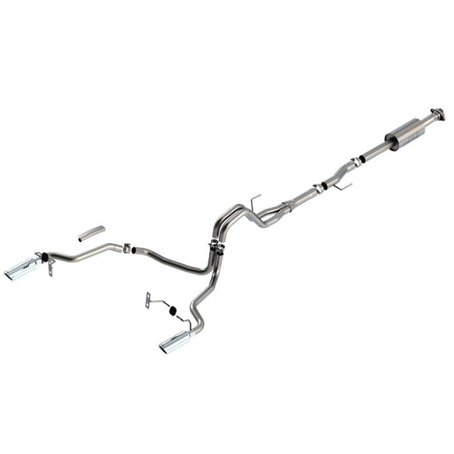 Borla F-150 2021 2.7L/3.5L 4dr CC SB EC STB Lari/King R/Plinum/LTD 3/2.25 SRE CB S-Type CHR Tips 140863 CAT-BACK