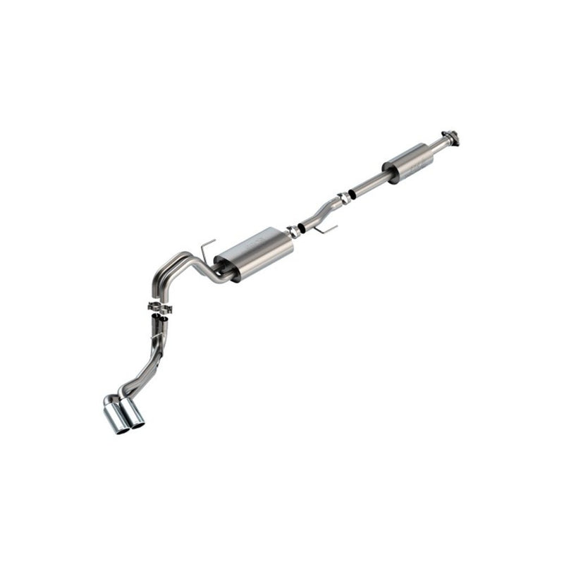 Borla F-150 2021 2.7L/3.5L 4dr CC SB EC STB Lari/King R/Plnum/LTD 3/2.25 DSE CB Touring CHR Tips 140870 CAT-BACK