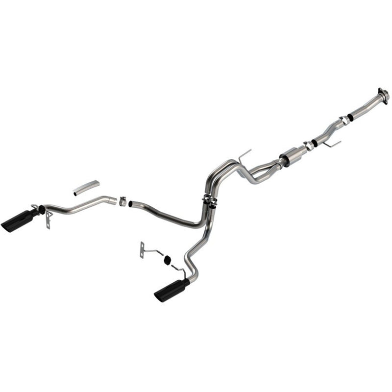 Borla F-150 2021 5.0L 2dr RC SB (122.8 WB) XL/XLT 3/2.25 SRE Cat-Back ATAK Black Chrome Tips 140869BC CAT-BACK