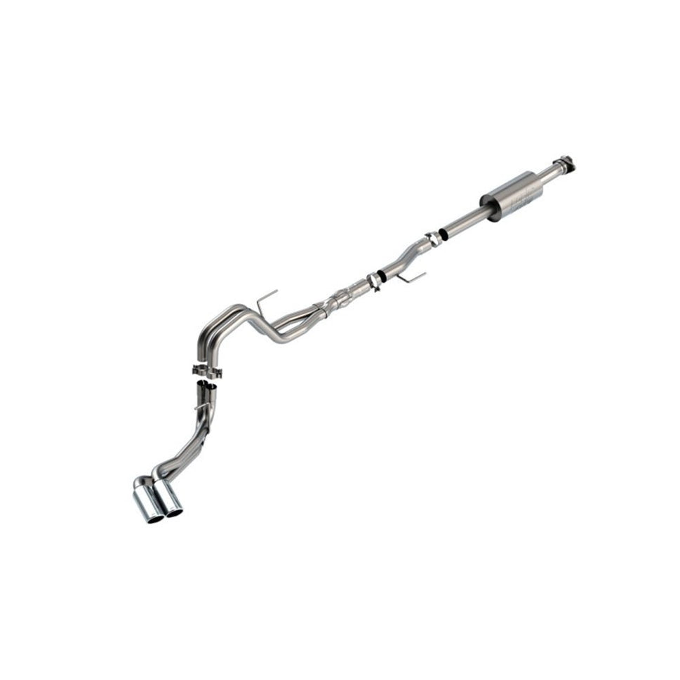 Borla F-150 2021 5.0L 4dr CC SB EC STB Lariat/KR/Platinum/LTD 3/2.25 DSE Cat-Back ATAK CHR Tips 140875