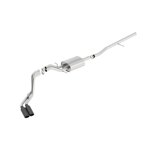 Borla S-Type Cat-Back 14-15 Sierra 1500 Std Bed/CC Short Bed 143.5in WB Side Exit Exhaust Black Tips 140550BC CAT-BACK