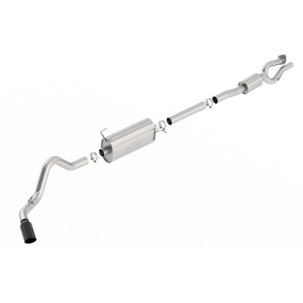 Borla S-Type Cat-Back 17-19 Ford F-250/350 Super Duty Side Exit Exhaust - Black Chrome Tip 140798BC CAT-BACK