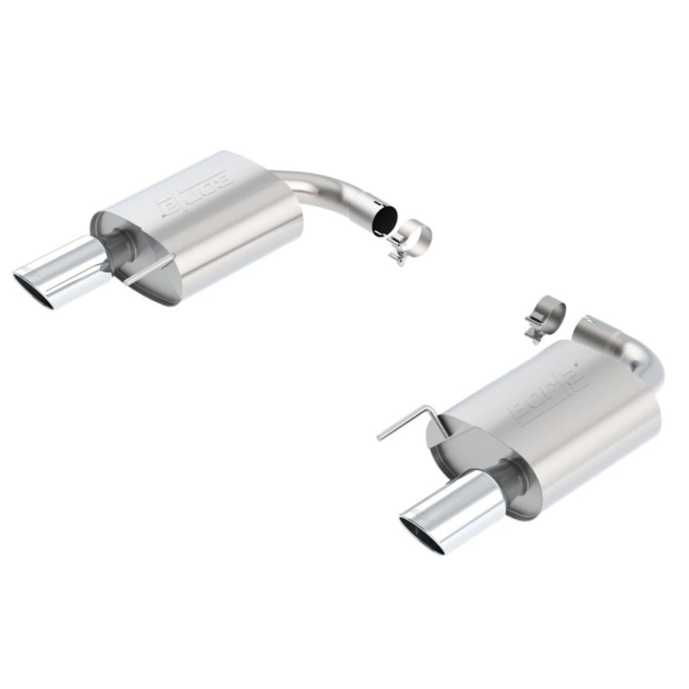 Borla S-Type Rear Section 15-17 Ford Mustang GT 5.0L V8 MT/AT 2.5in pipe 4in tip 11887 MUSTANG