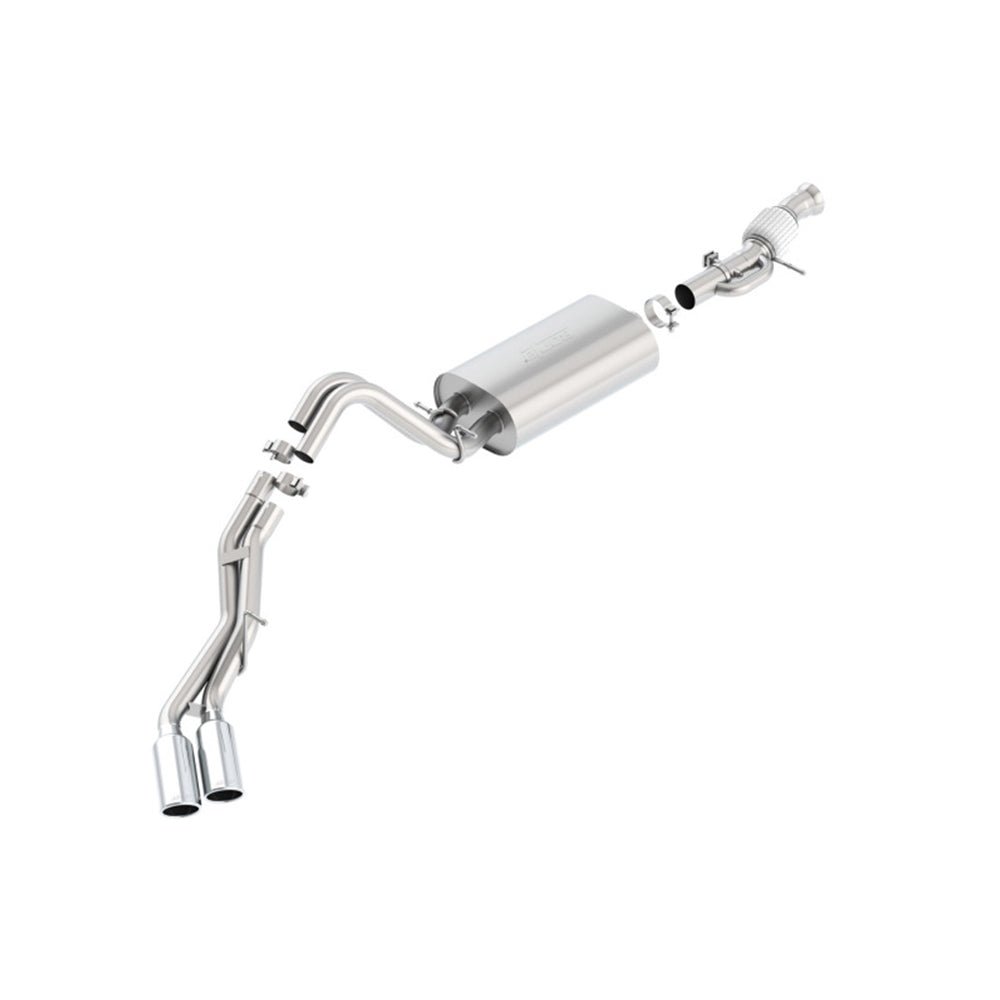Borla Touring Cat Back 15-16 GMC Denali 6.2L V8 2.75in, 2.25in Dual Same Side Exit 4in Tips Exhaust 140559 CAT-BACK